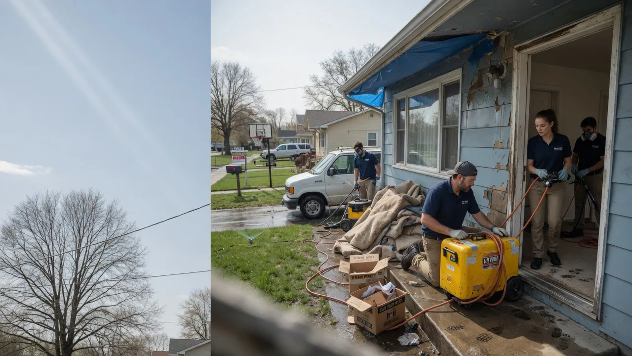Basement Flood Cleanup in Manchester, IL near me